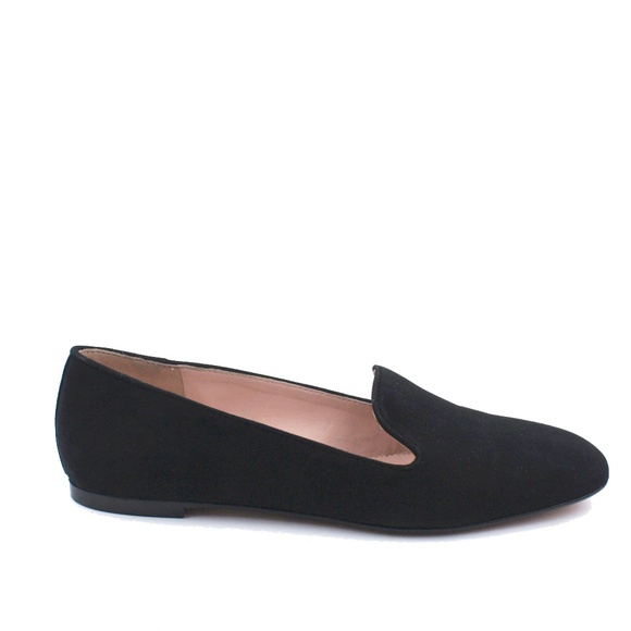 New JCREW Black Suede Smoking Slippers - Picture 2 of 3